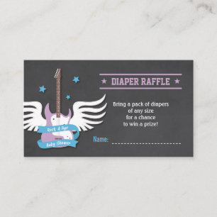 Carte D'accompagnement Tombola de la guitare électrique berceuse couche