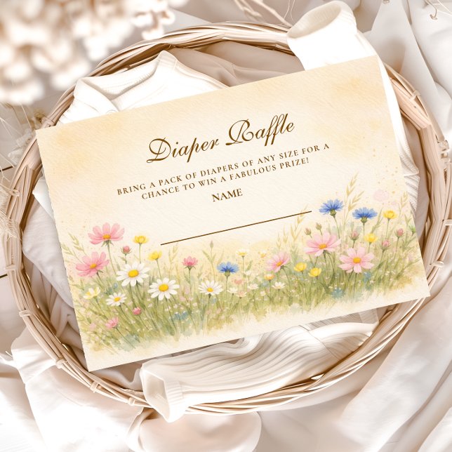 Carte D'accompagnement Tombola de Lange Dorée de Prairie Fleurie (Créateur téléchargé)