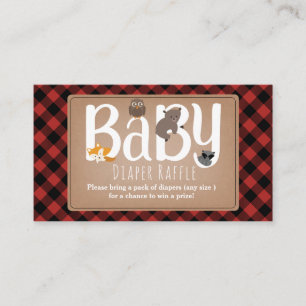 Carte D'accompagnement Tombola somnolente de couche-culotte de plaid