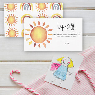 Carte D'accompagnement tombole Sunshine pour bébé