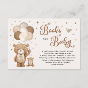 Carte D'accompagnement Tonage Terre neutre Brown Teddy Bear Livres pour b
