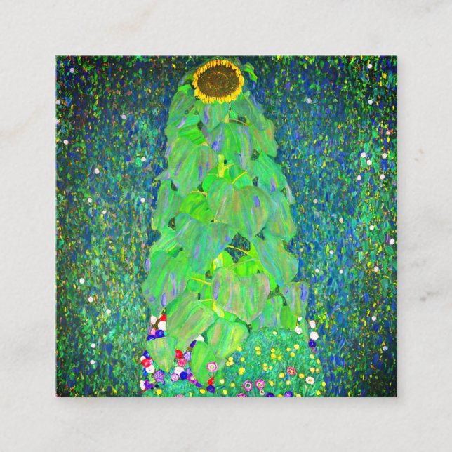 Carte D'accompagnement Tournesol Gustav Klimt (Devant)