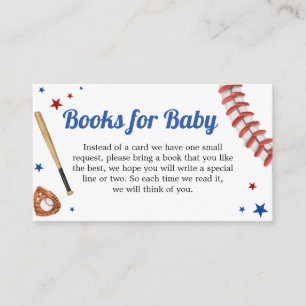 Carte D'accompagnement Tous les Baby showers de base-ball Star Books for 