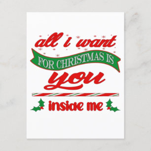 Carte D'accompagnement Tout ce que je veux pour xmas c'est toi