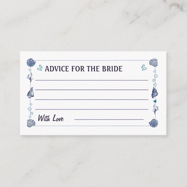 Carte D'accompagnement Toute la mer que je vois est l'amour de la douche  (Devant)