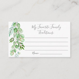 Carte D'accompagnement Traditions de la famille du Baby shower de ballons