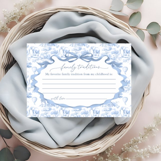 Carte D'accompagnement Traditions familiales Toile Safari (Créateur téléchargé)