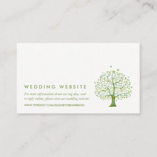 Carte D'accompagnement Tree of Life, Elegant Wedding Website