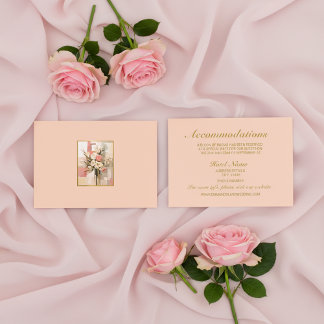 Carte D'accompagnement Trendy Chic Wedding Accommodations Enclosure Card