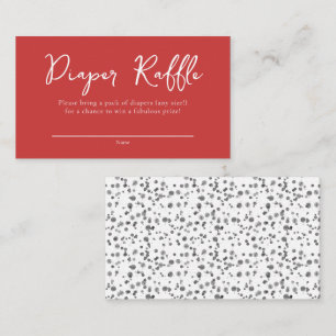 Carte D'accompagnement Tricolore Baby shower de couches rousses dalmatien