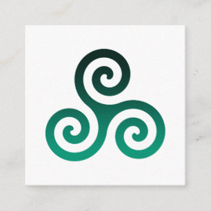 Carte D'accompagnement Triskele vert