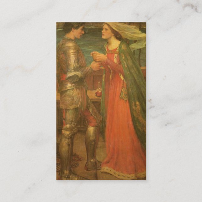 Carte D'accompagnement Tristan et Iseult par JW Waterhouse Mariage (Devant)