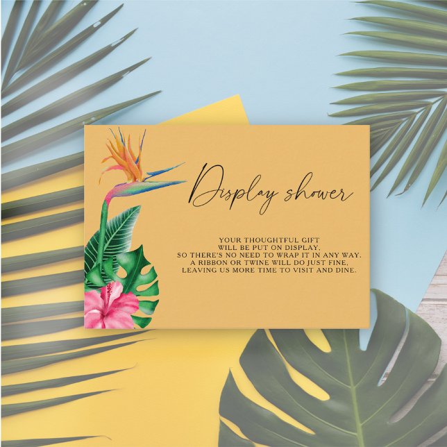 Carte D'accompagnement Tropical floral - Afficher la douche (Créateur téléchargé)