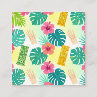 Carte D'accompagnement Tropical Hawaiian Tiki Pattern for Parties Wedding