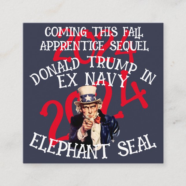 Carte D'accompagnement Trump Ex Navy Elephant Seal Cage Combattre (Devant)