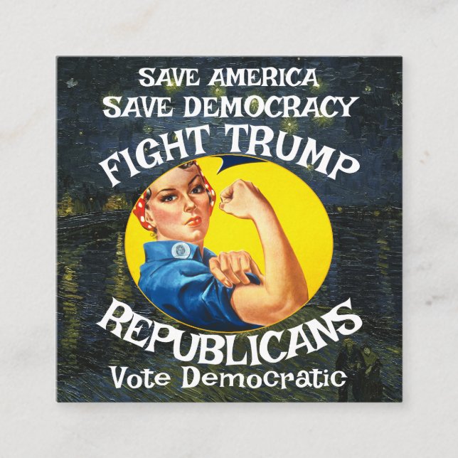 Carte D'accompagnement Trump Parti républicain Anniversaire Filles garçon (Devant)