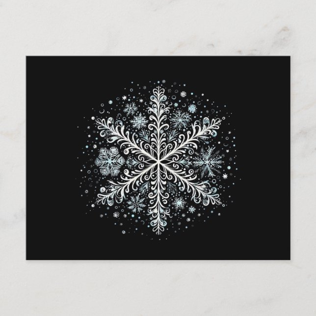Carte D'accompagnement Tshirts Retro Snowflake pour femmes (Devant)