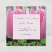 Tulipes roses Jardin Carré St