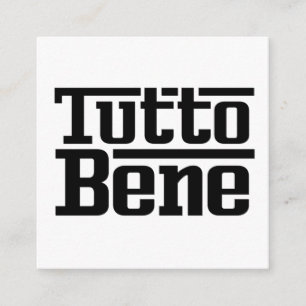 Carte D'accompagnement Tutto Bene