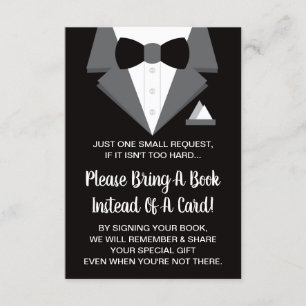 Carte D'accompagnement Tuxedo Book Card, Livres Pour Bébé