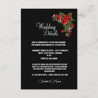 Carte D'accompagnement Tuxedo Suite & Bride Mariage Silhouette