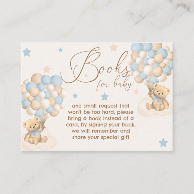 Carte D'accompagnement Twin Boys Baby Shower Books For Baby (Devant)