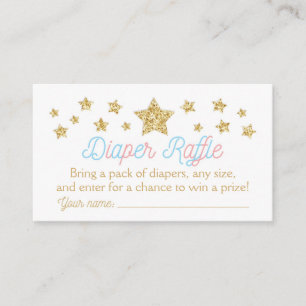 Carte D'accompagnement Twinkle Little Star Baby shower Déchets Raffle