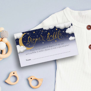 Carte D'accompagnement Twinkle Little Star Baby shower Déchets Raffle