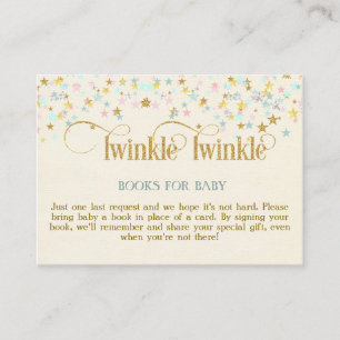Carte D'accompagnement Twinkle Little Star Books for Baby Request Card