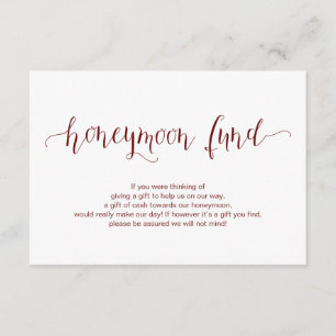 Carte D'accompagnement Type Bourgogne rustique, Fonds pour lune de miel M