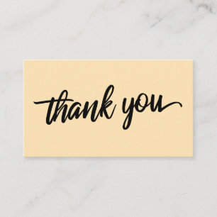 Carte D'accompagnement Typographie de script minimal Merci de perceuse de