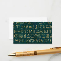 Typographie égyptienne d'or Hiéroglyphes Égypte