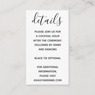 Carte D'accompagnement Typographie Lettrée À La Main De Vellum