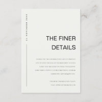 TYPOGRAPHIE MINIMALE NOIR BLANC DÉTAILS DE MARIAGE