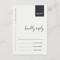 TYPOGRAPHIE MINIMALE SCANDI NOIR BLANC RSVP DE MAR