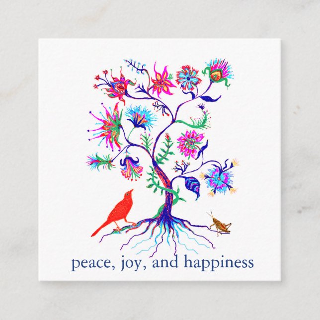 Carte D'accompagnement Un arbre de vie (Devant)