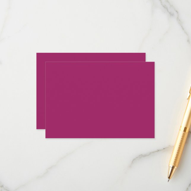 Carte D'accompagnement un arrière - plan rose avec un blanc (Devant/Arrière en situation)