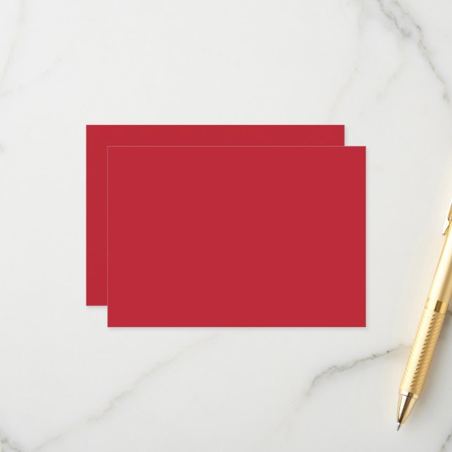 Carte D'accompagnement un arrière - plan rouge avec un (Devant/Arrière en situation)