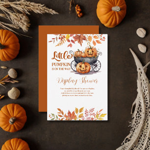 Carte D'accompagnement Un Baby shower Automne D'Halloween Un Peu Citrouil