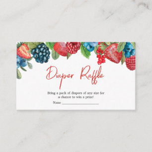 Carte D'accompagnement Un Baby shower doux au Berry Raffle