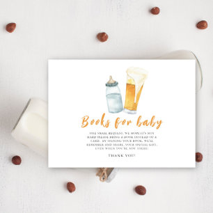Carte D'accompagnement Un bébé brasse des livres de bière pour bébé