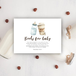 Carte D'accompagnement Un bébé brasse du café Livres pour bébé