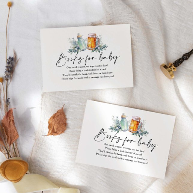 Carte D'accompagnement Un bébé est en train de brasser des livres de Baby (Créateur téléchargé)