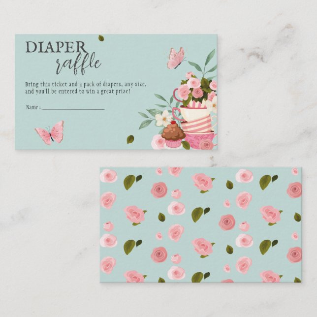 Carte D'accompagnement Un bébé est en train de brasser le Baby shower de  (Devant / Derrière)