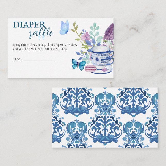 Carte D'accompagnement Un bébé est en train de brasser le Baby shower de  (Devant / Derrière)