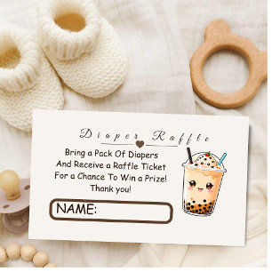 Carte D'accompagnement Un Billet de Tombola pour un Petit Cu-Tea Boba Bub