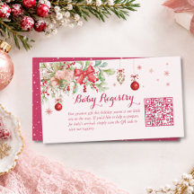 Un code QR de liste de cadeaux de bébé pour une jo