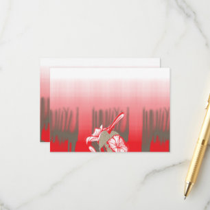 Carte D'accompagnement Un design graphique dynamique présente un motif ro