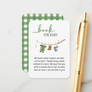 Carte D'accompagnement Un livre de shower pour bébé Petit Pêcheur