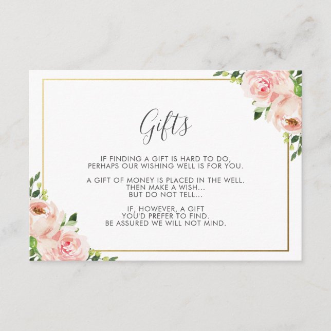 Carte D'accompagnement Un Mariage floral brillant qui veut bien (Devant)
